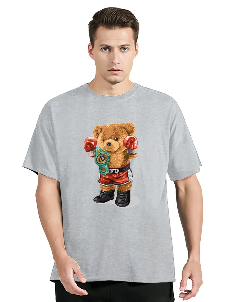 T Shirt Boxe Ours en Peluche Nounours