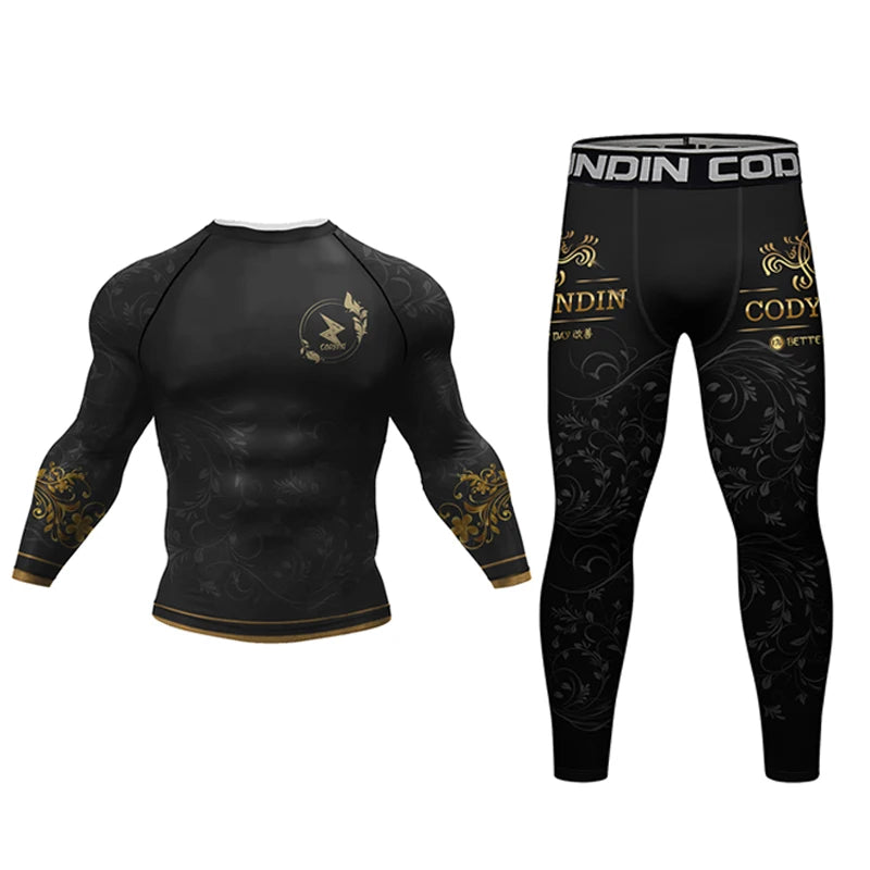 Rashguard Noir et Or