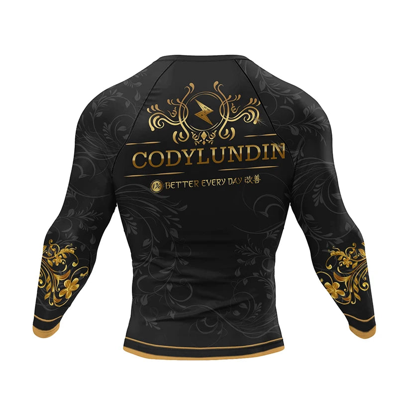 Rashguard Noir et Or
