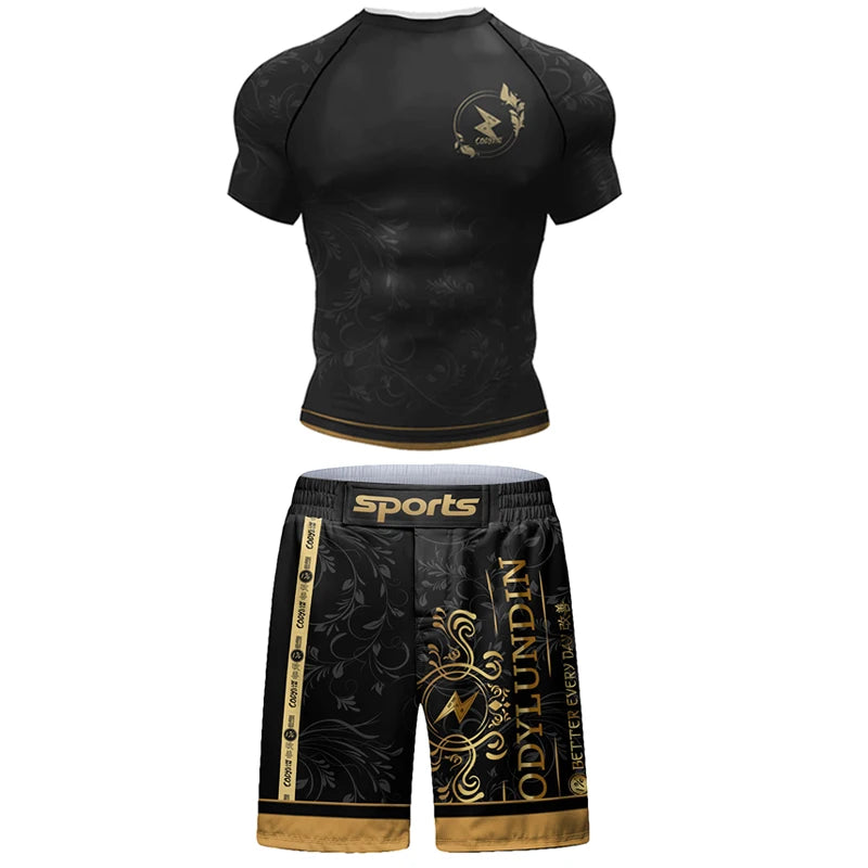 Rashguard Noir et Or