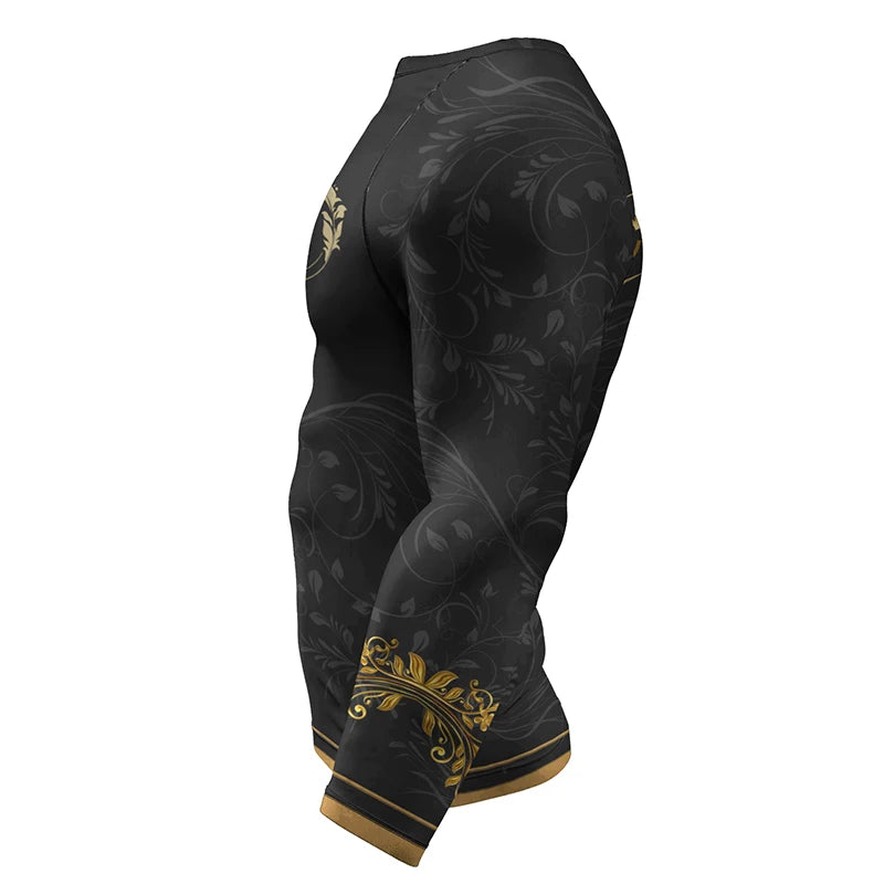 Rashguard Noir et Or