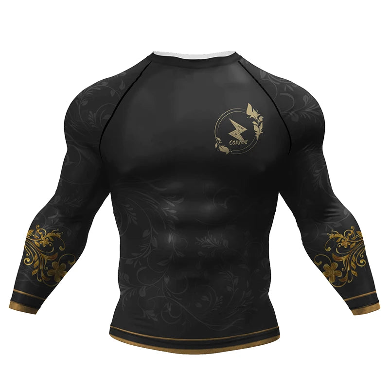 Rashguard Noir et Or