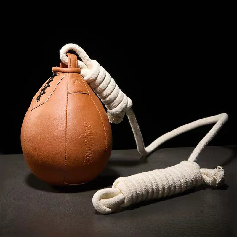 Punching Ball Double Ballon De Boxe Vitesse en Cuir Rex Sac Vitesse De
