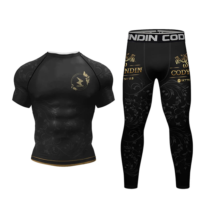 Rashguard Noir et Or