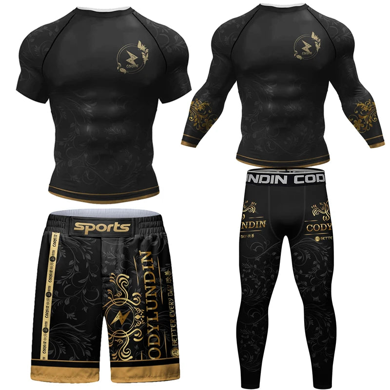 Rashguard Noir et Or