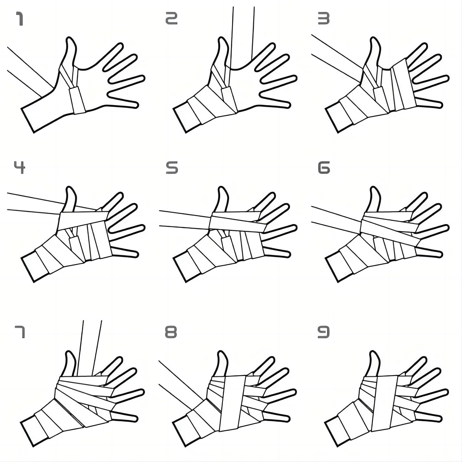 Bandage Sous Gant de Boxe