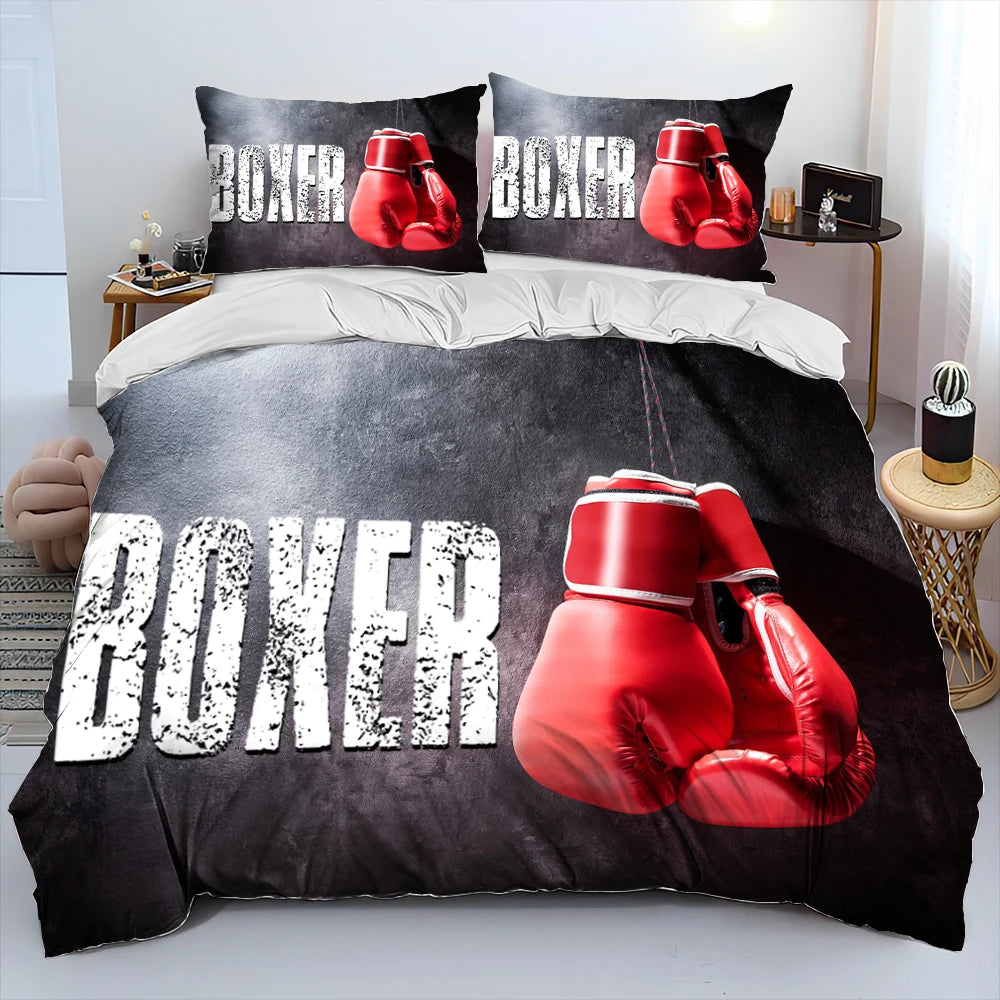 Housse de Couette et Taie d'Oreiller Boxe
