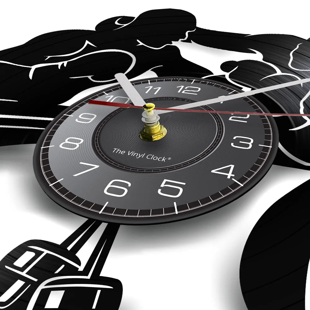 zoom horloge murale boxe