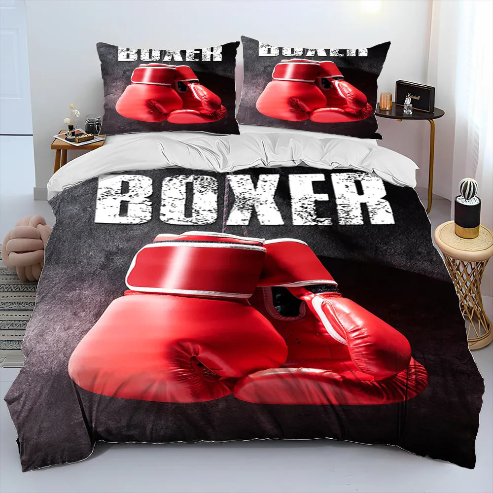 Housse de Couette et Taie d'Oreiller Boxe