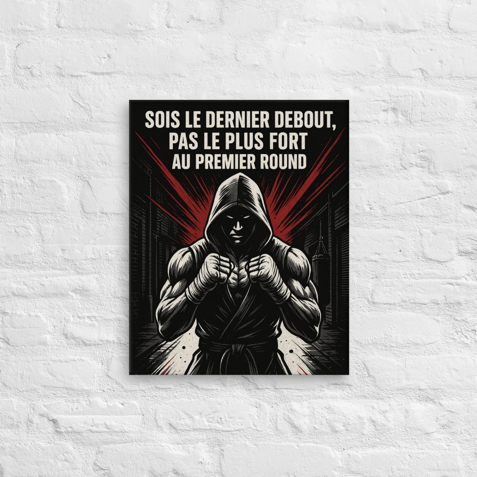 Tableau Toile Fine Boxe Dernier Debout