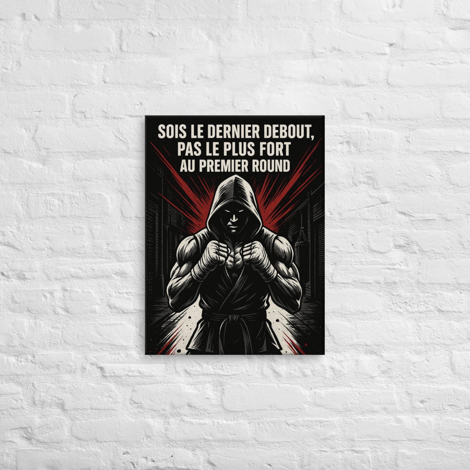 Tableau Toile Fine Boxe Dernier Debout