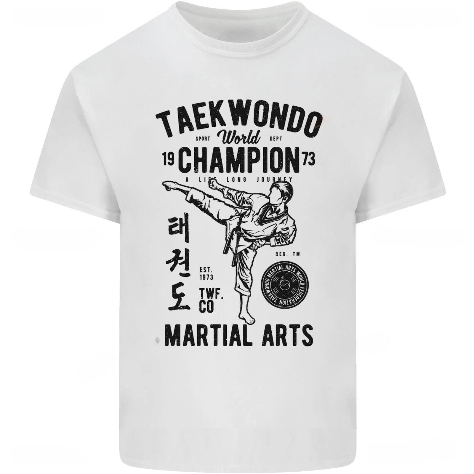 T Shirt Taekwondo Blanc