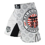 Short de MMA Blanc Motif Japonais
