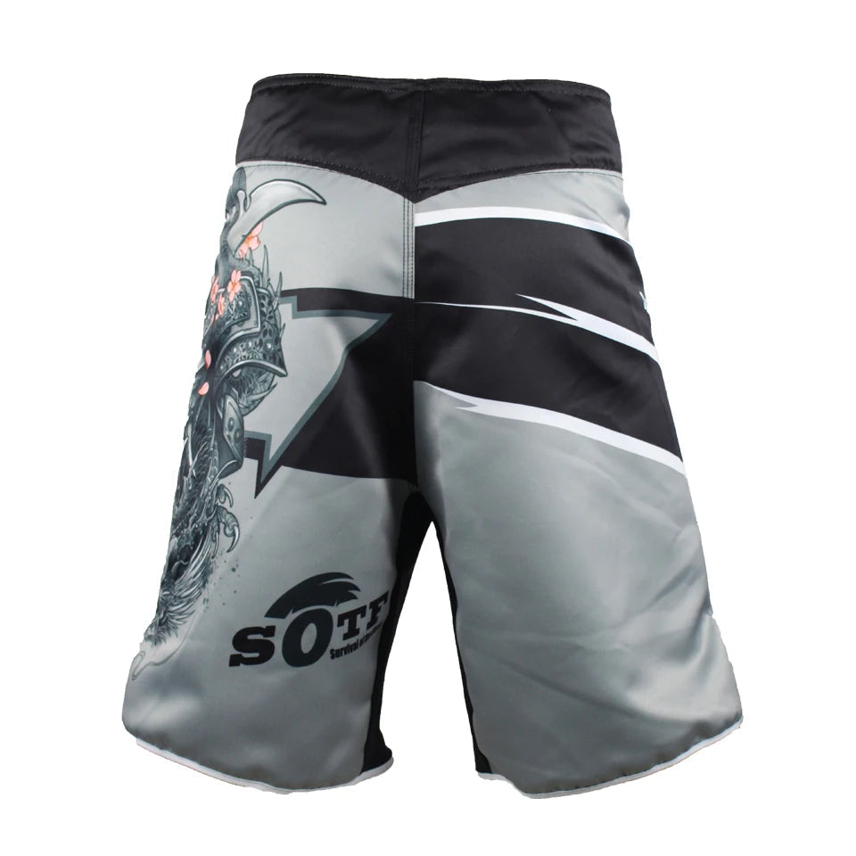 Short de MMA Homme Motif Japonais Samurai
