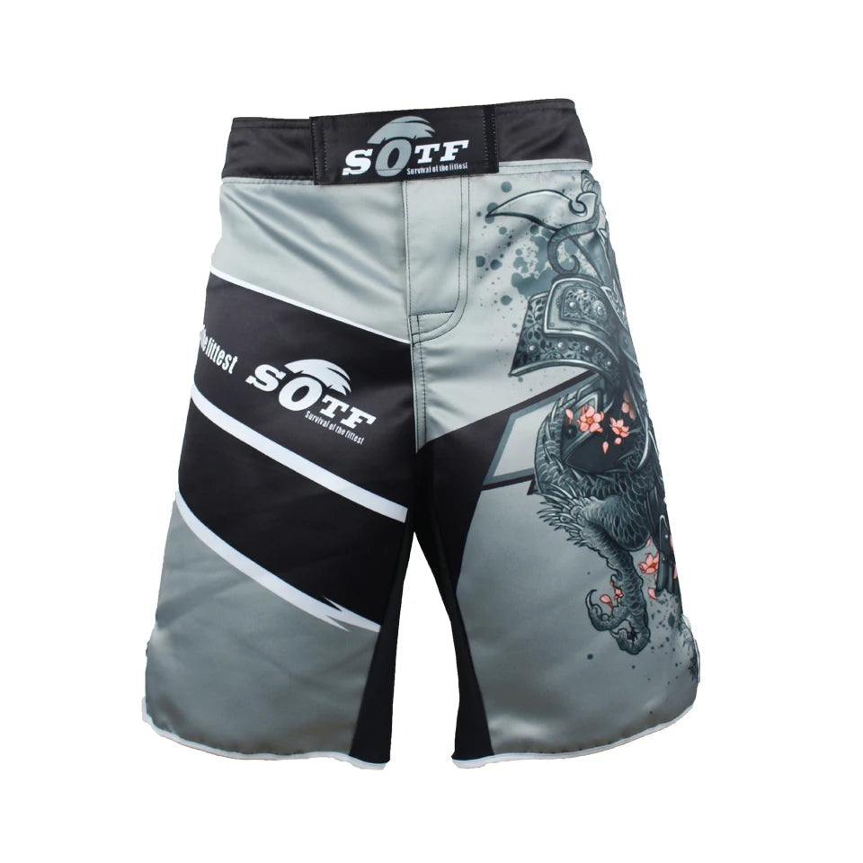 Short de MMA Homme Motif Japonais Samurai