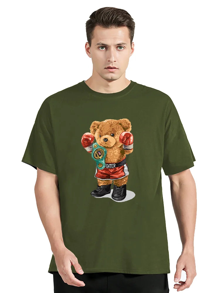 T Shirt Boxe Ours en Peluche Nounours