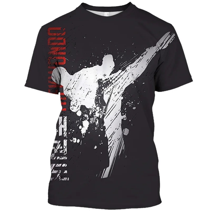 T Shirt Taekwondo Arts Martiaux