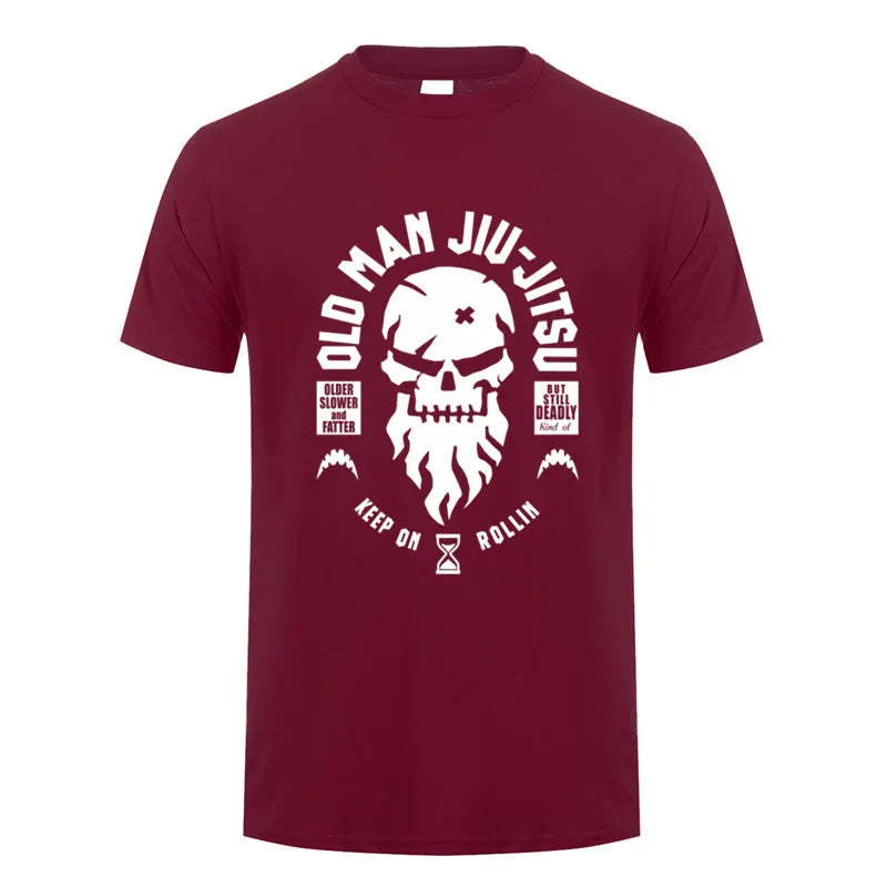 T Shirt Old Man Jiu Jitsu