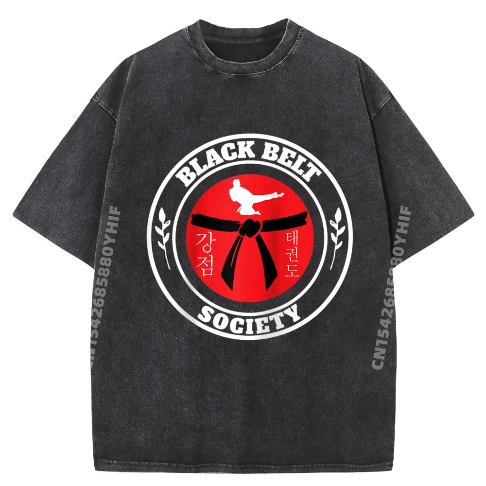 T Shirt Arts Martiaux Ceinture Noir