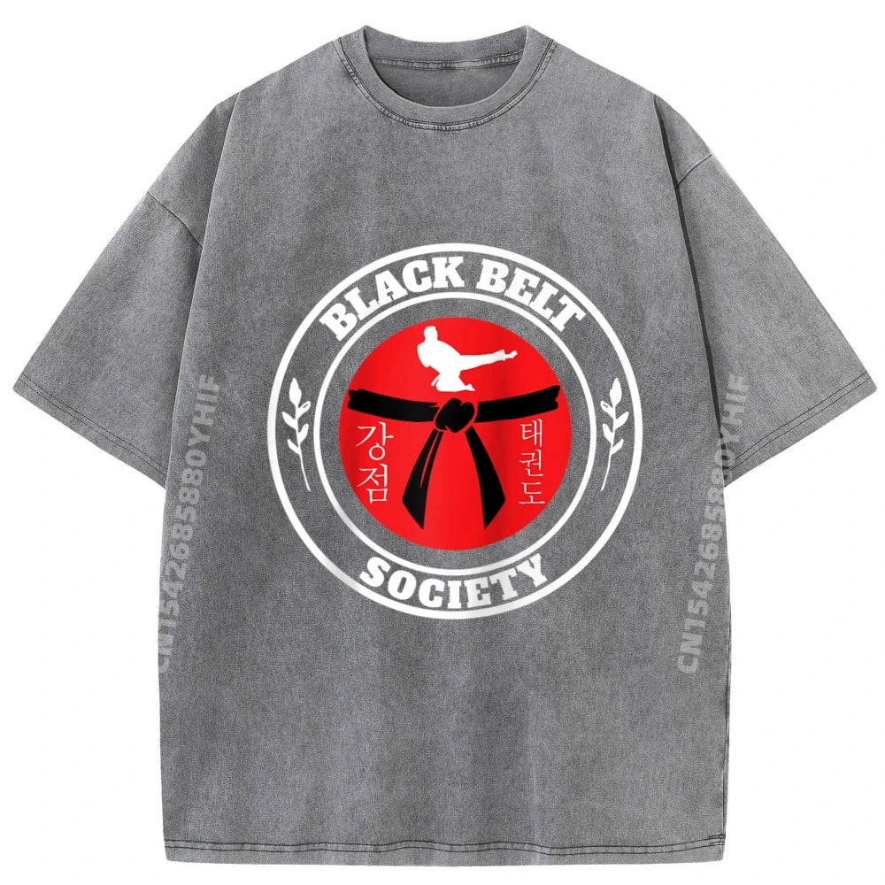 T Shirt Arts Martiaux Ceinture Noir