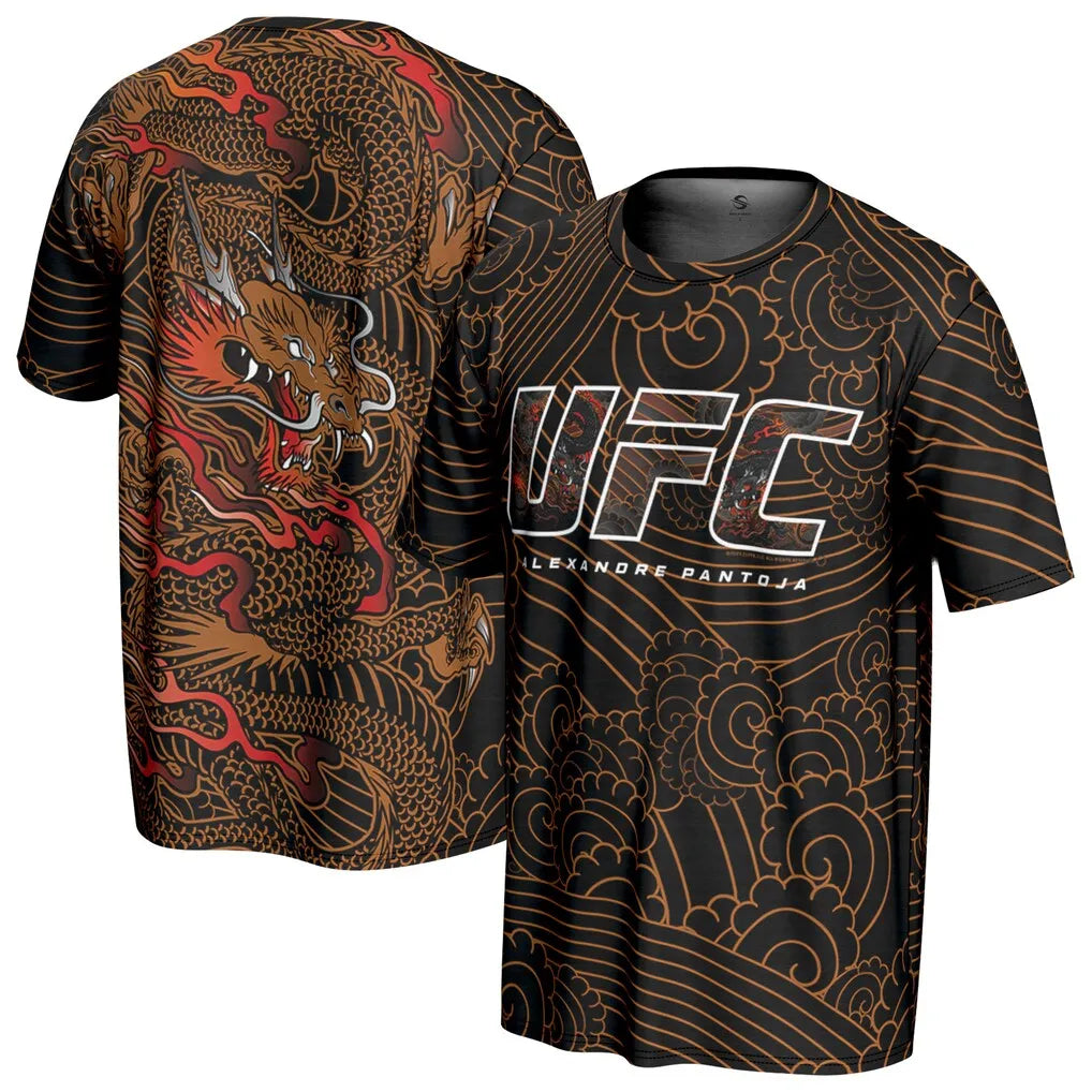 T-shirt MMA Homme Motif Dragon