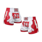 Short de Boxe Thai Performance Rouge et Blanc
