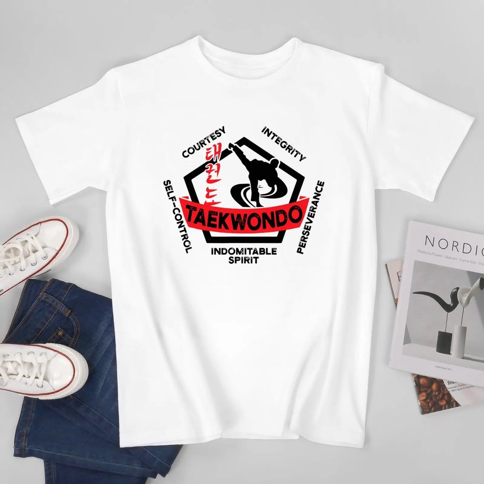 T Shirt Taekwondo Homme