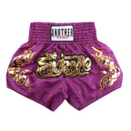 Short de Muay Thaï Noir avec Inscription Thaïlandaise