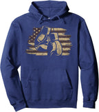 Sweat Boxe Gants et Drapeau USA Old School