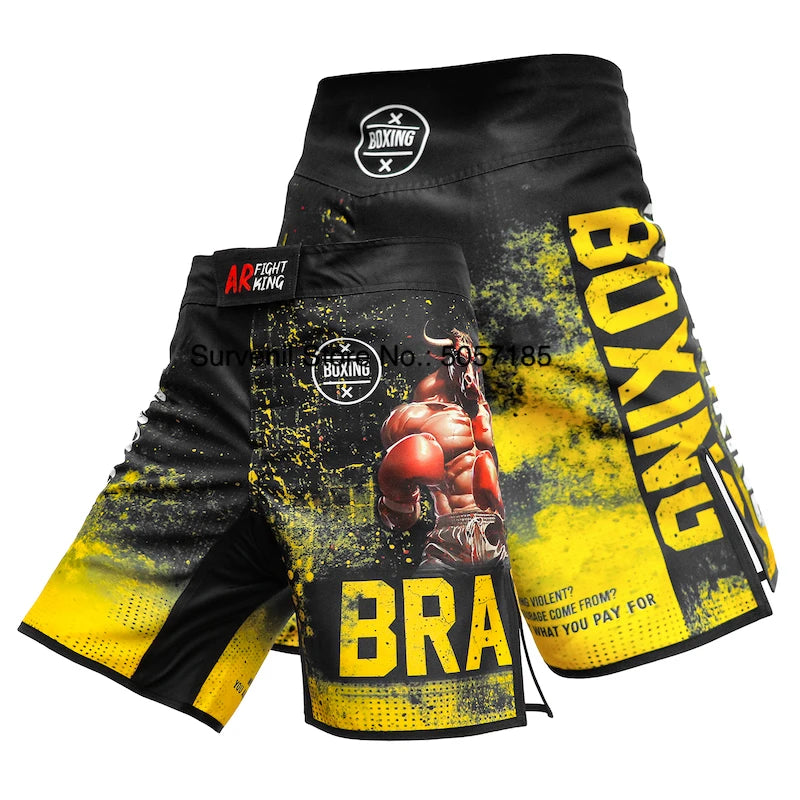 Short de MMA à Motif