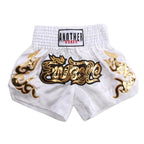 Short de Muay Thaï Noir avec Inscription Thaïlandaise