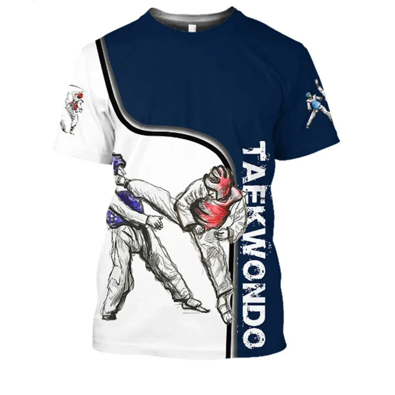 T Shirt Taekwondo Arts Martiaux