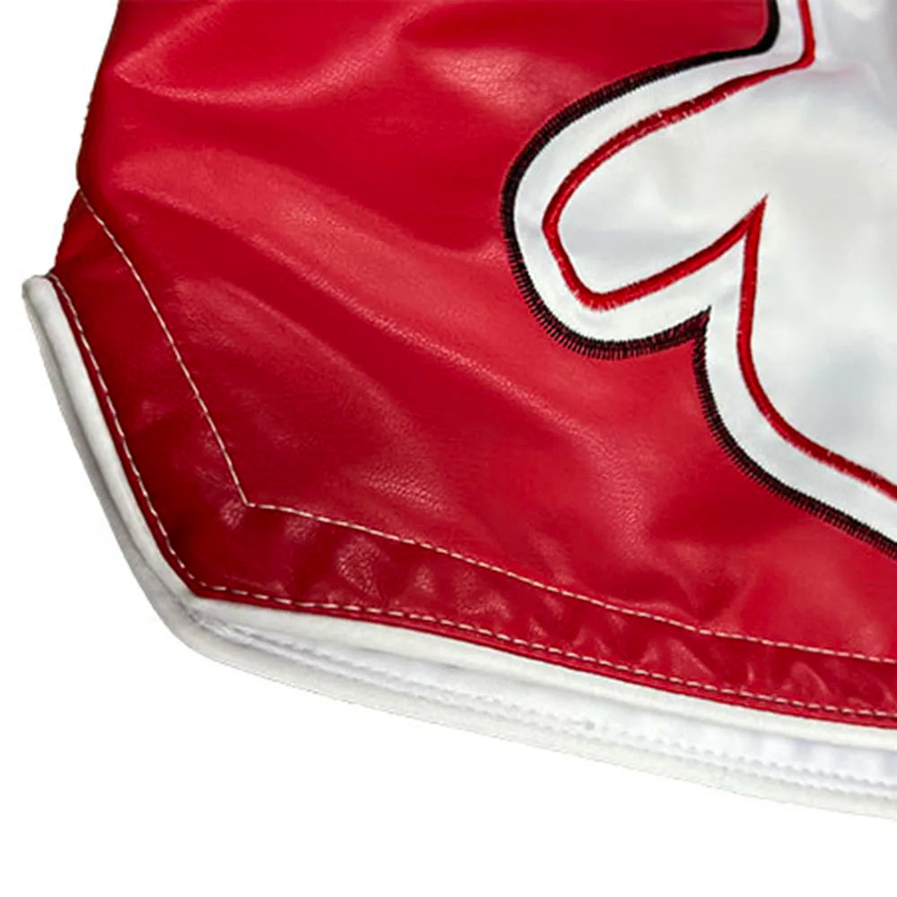 Short de Boxe Thai Performance Rouge et Blanc