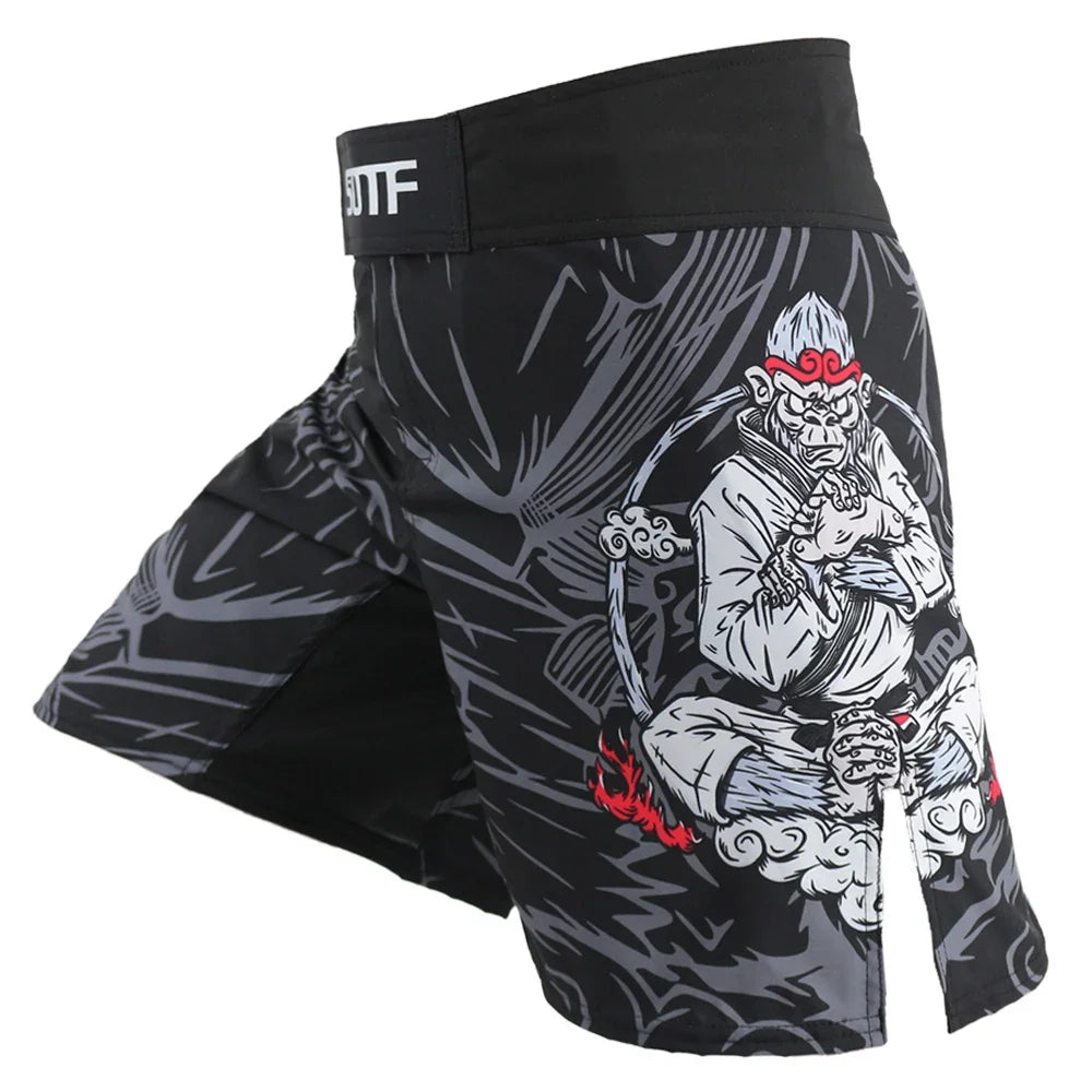 Short MMA Noir et Gris Sun Wukong