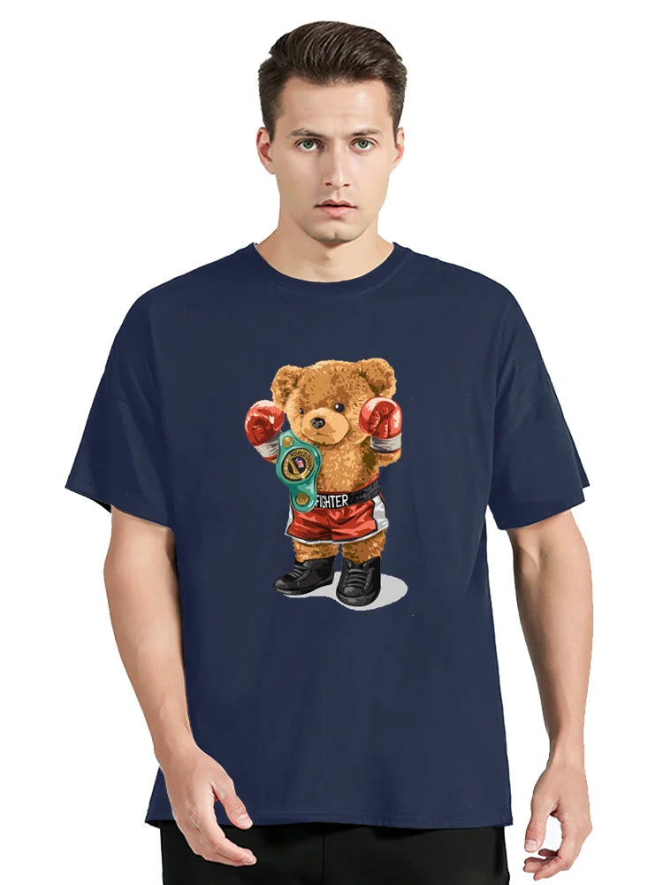 T Shirt Boxe Ours en Peluche Nounours