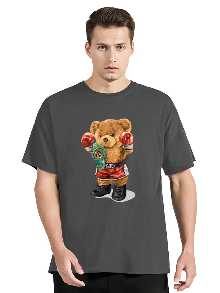 T Shirt Boxe Ours en Peluche Nounours