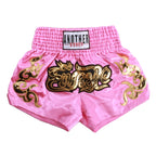 Short de Muay Thaï Noir avec Inscription Thaïlandaise