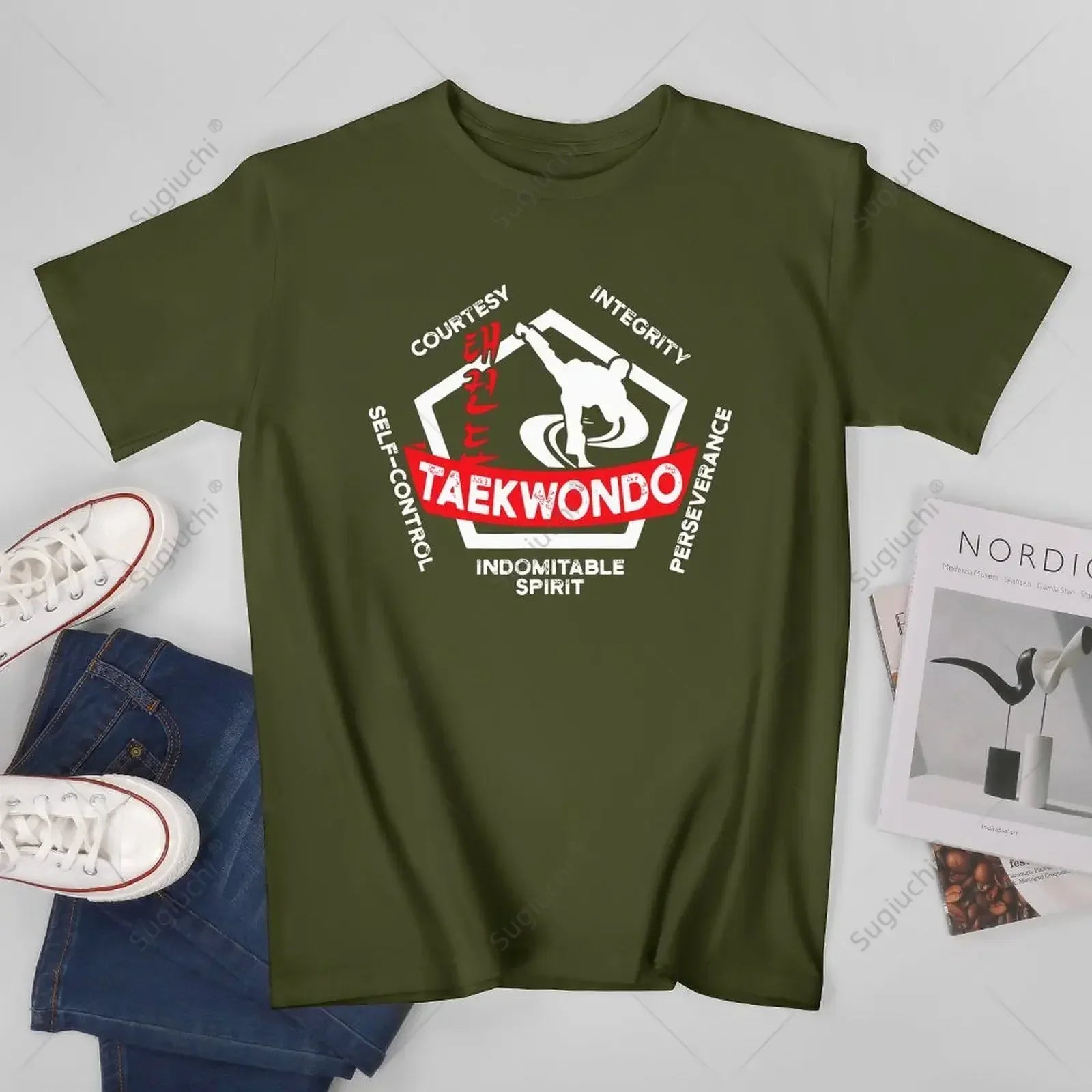 T Shirt Taekwondo Homme