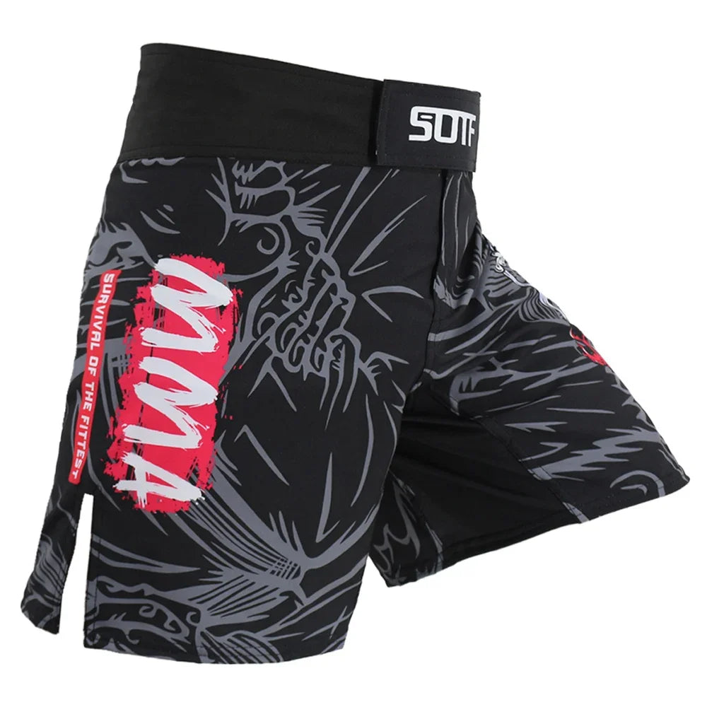 Short MMA Noir et Gris Sun Wukong