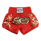 Short de Muay Thaï Noir avec Inscription Thaïlandaise