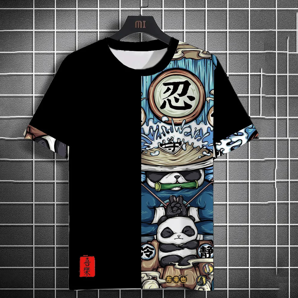 T Shirt Panda Arts Martiaux