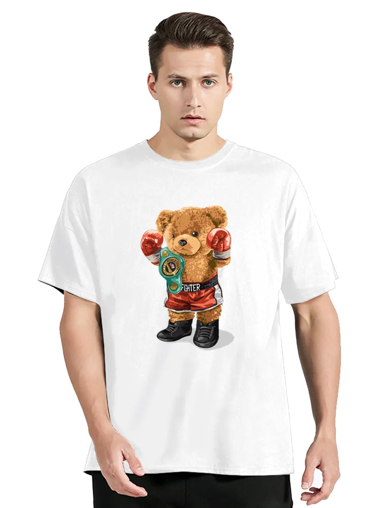 T Shirt Boxe Ours en Peluche Nounours