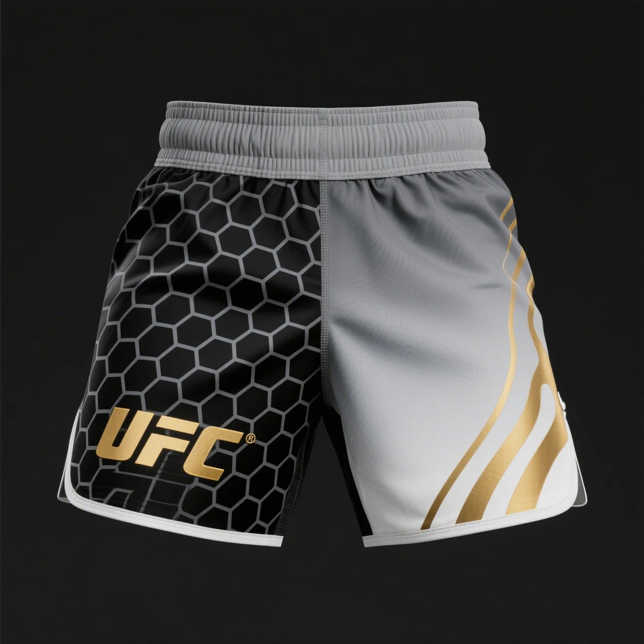 Short de Combat MMA Motif Géométrique