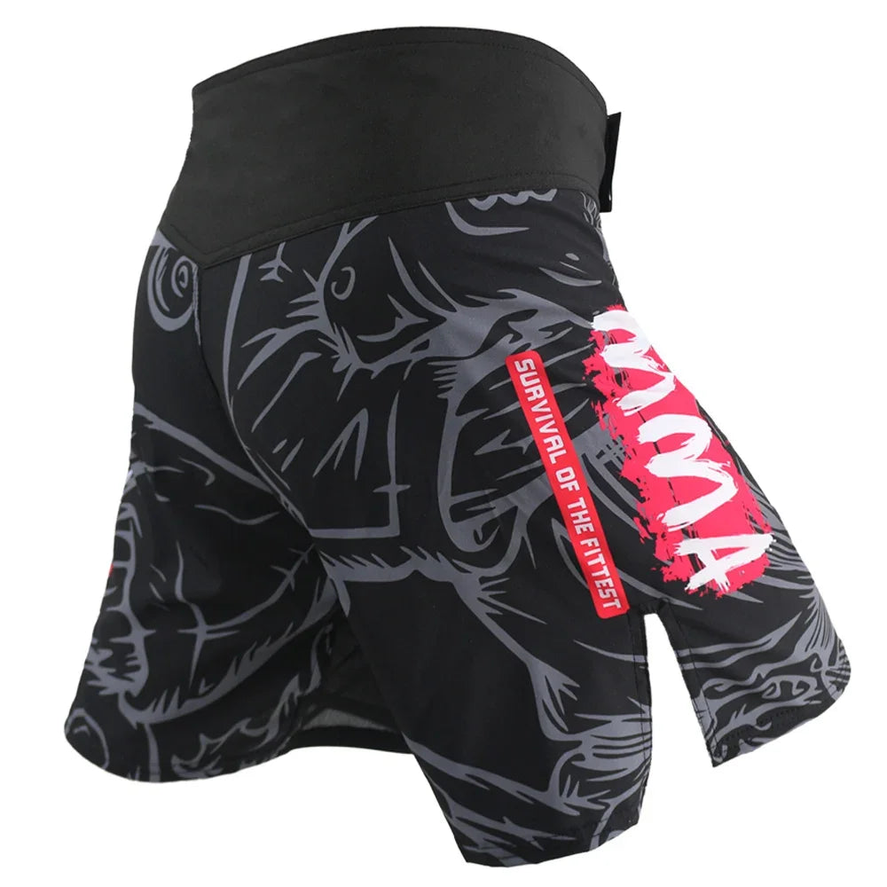 Short MMA Noir et Gris Sun Wukong