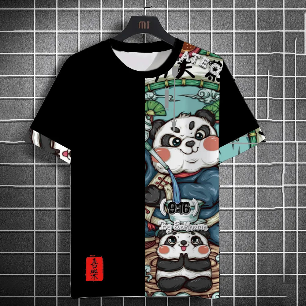 T Shirt Panda Arts Martiaux