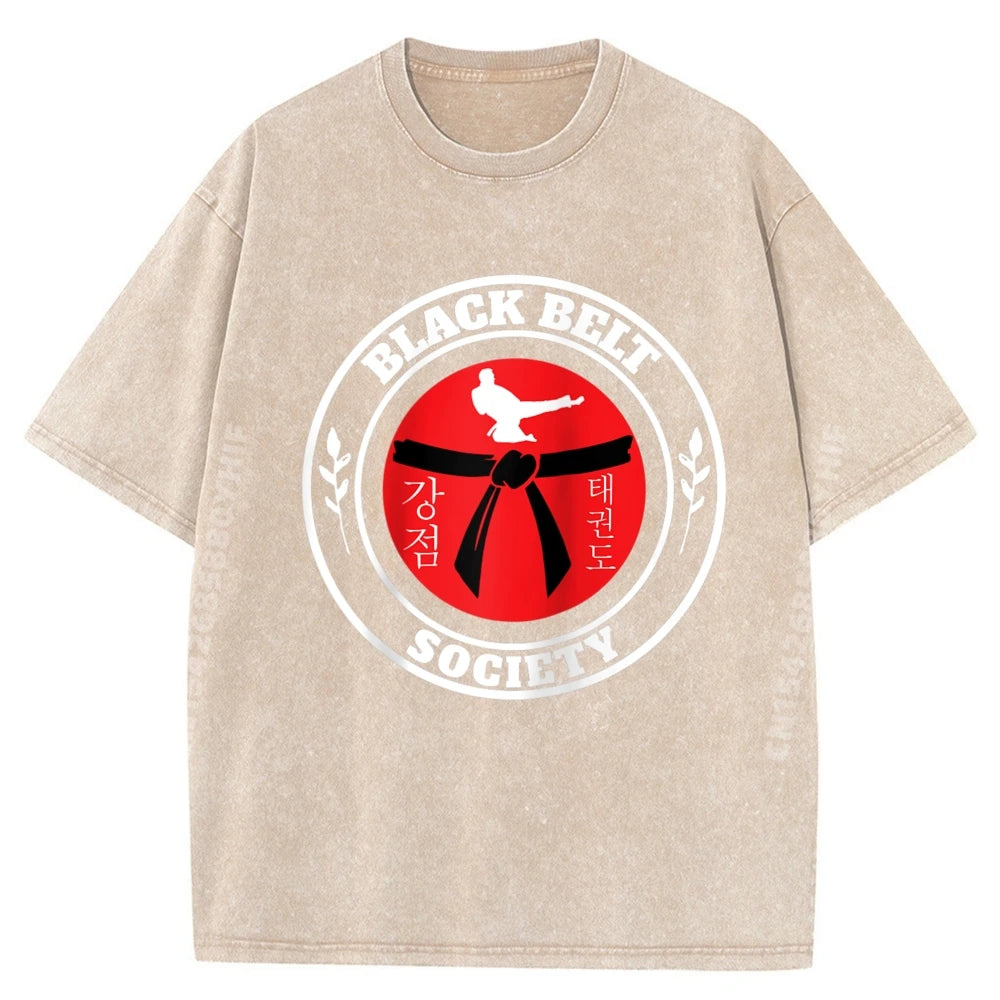 T Shirt Arts Martiaux Ceinture Noir