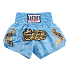 Short de Muay Thaï Noir avec Inscription Thaïlandaise