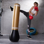 Punching Ball Gonflable Noir et Dorée