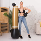 Punching Ball Gonflable Noir et Dorée