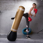 Punching Ball Gonflable Noir et Dorée